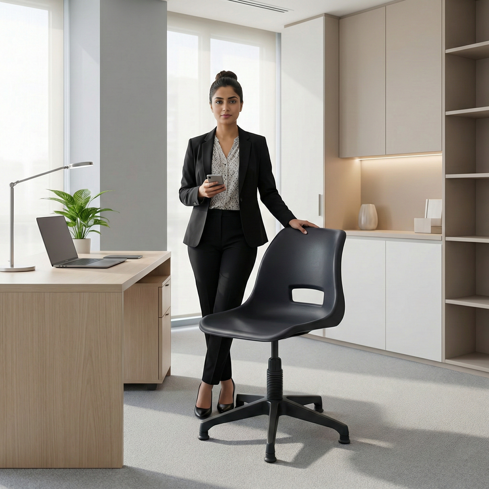 SAAB S-208-M Holo Shell Revolving Chair with Mechanical Jack