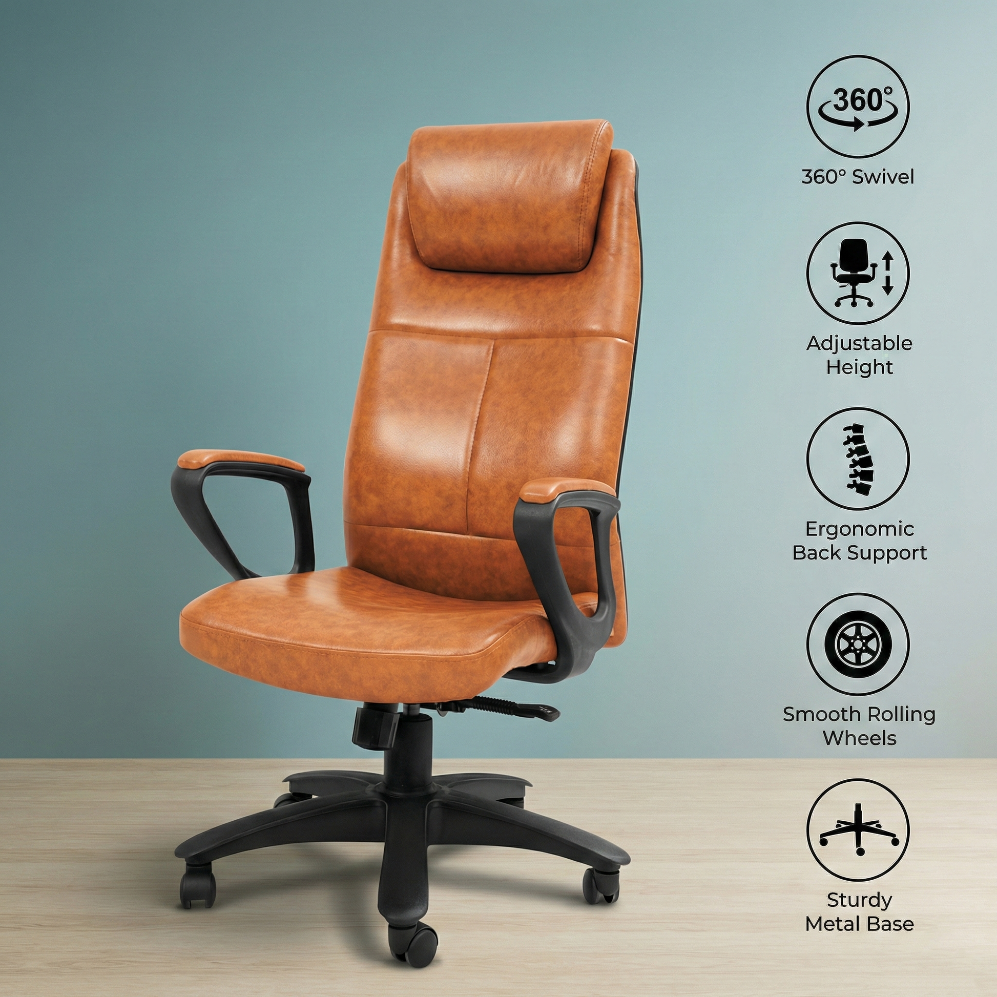 SAAB S-531-L High Back Office Revolving Chair From SAAB Pakistan