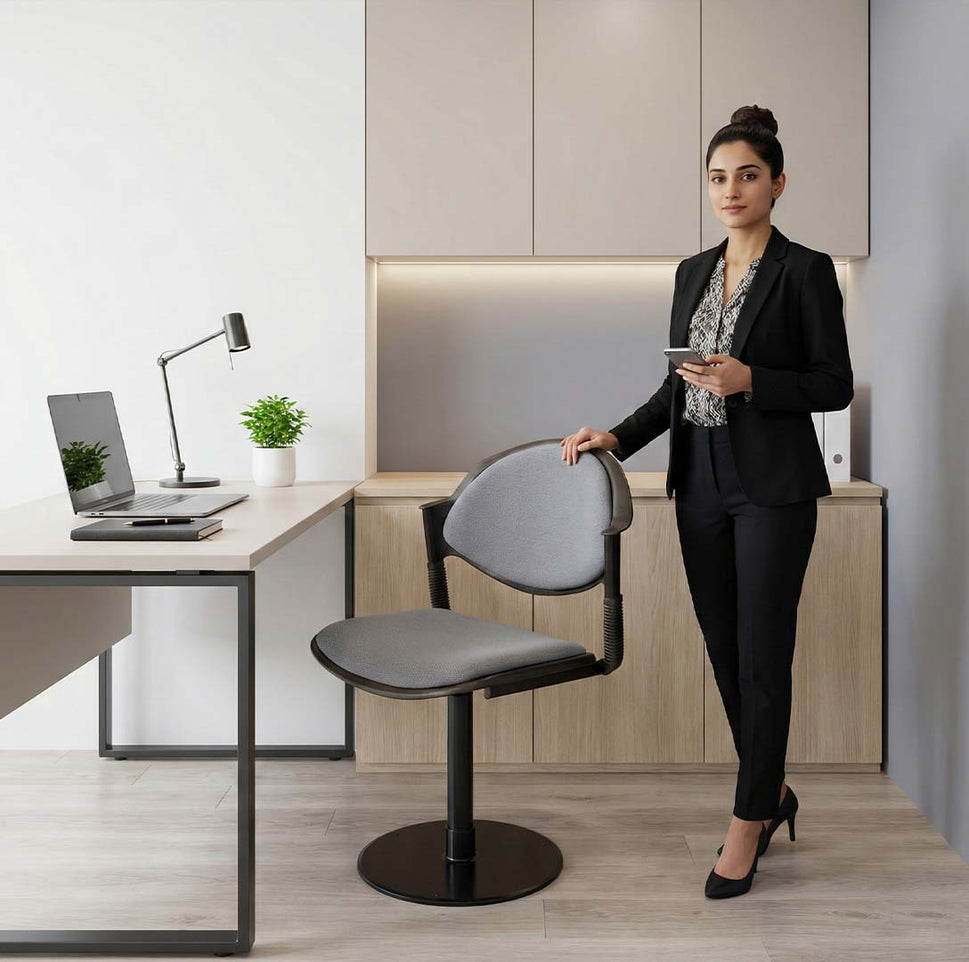 SAAB S-11-MPC Comforto Revolving Chair with Cushion and Mechanical Jack