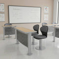 SAAB S-443 2-Seater Desk Iron Frame And Wood Desk Size (4 X 2)