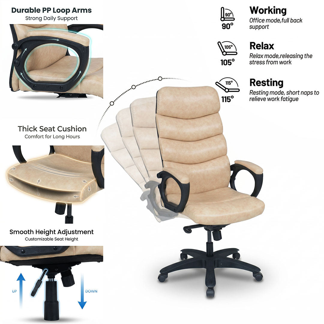 Ripple High Back Revolving Chair Model S-530-L From SAAB Pakistan