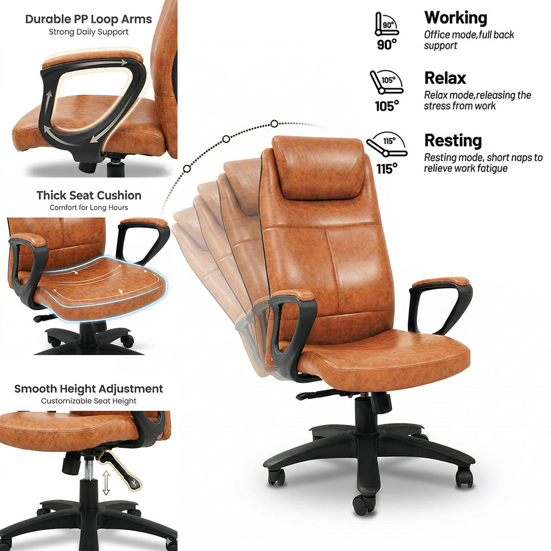 SAAB S-531-L High Back Office Revolving Chair From SAAB Pakistan