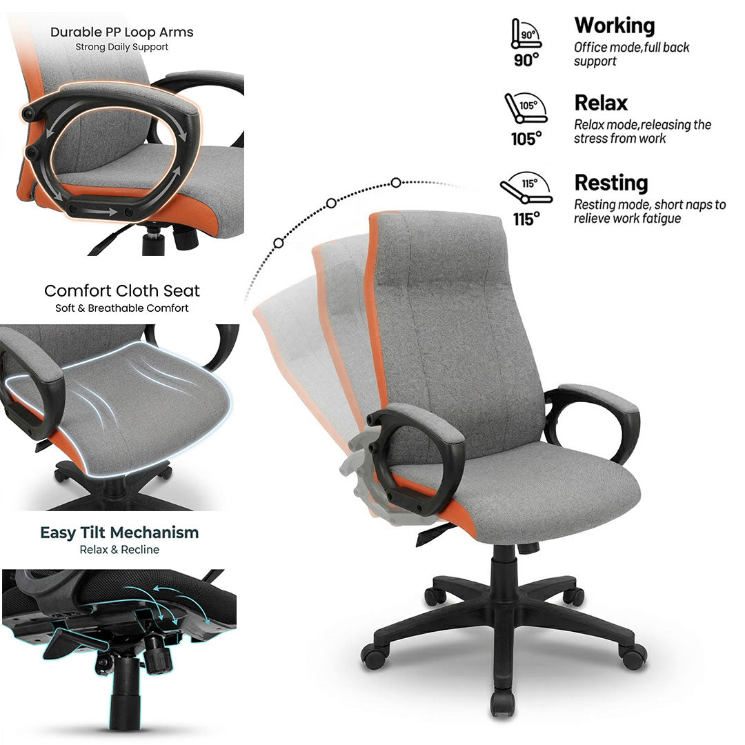 High Back Executive Revolving Chair SAAB S-541