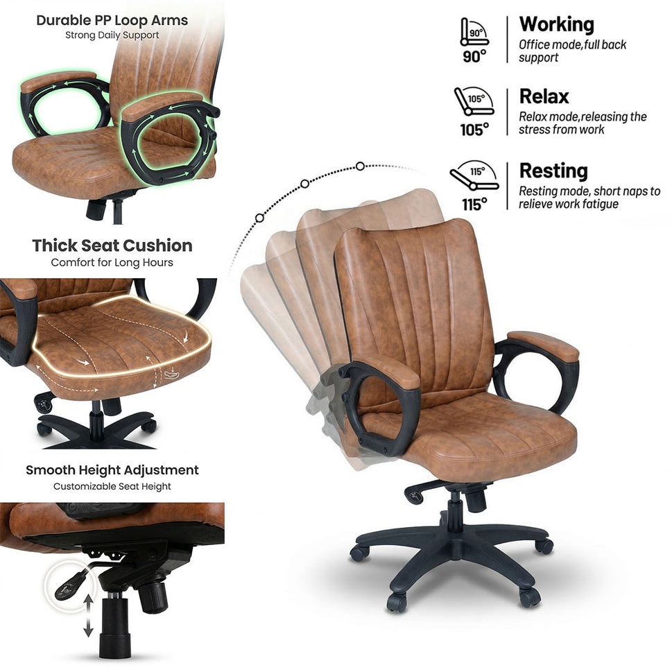 Aston Low Back Revolving Chair Model SAAB S-548-L