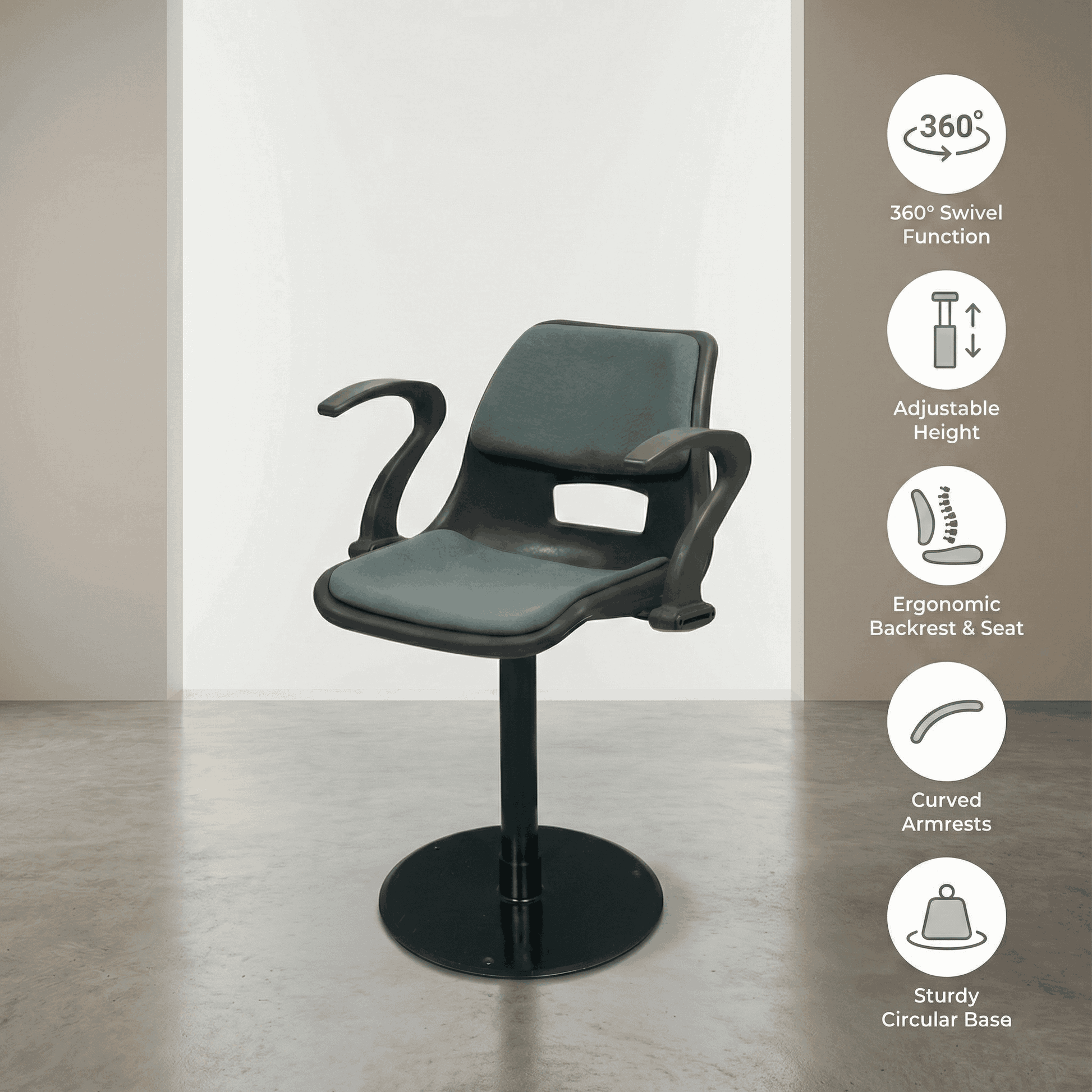 SAAB S-208-MPAC Revolving Chair with Arms