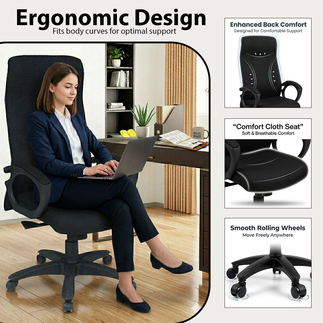 High-Back Ergonomic Executive Office Chair SAAB S-527