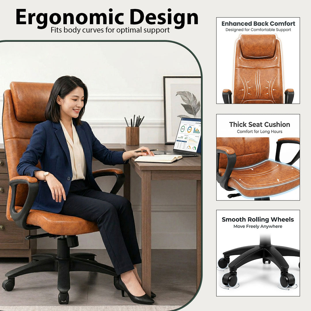 SAAB S-531-L High Back Office Revolving Chair From SAAB Pakistan