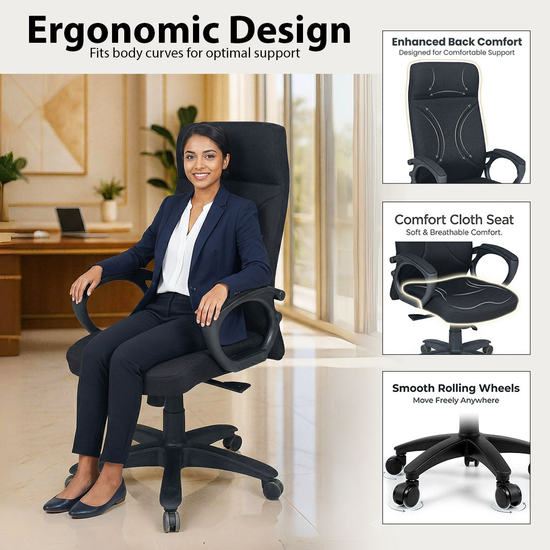 Horizon High Back Revolving Chair SAAB S-524