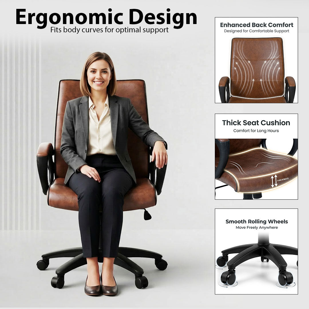 Sprinter S-529-L Low Back Revolving Chair From SAAB