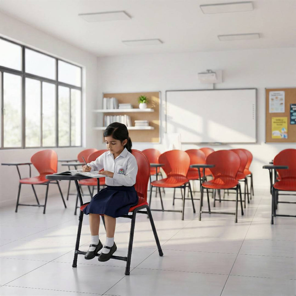 SAAB S-210-S Steel Plastic Baby Small Pecock Study Chair