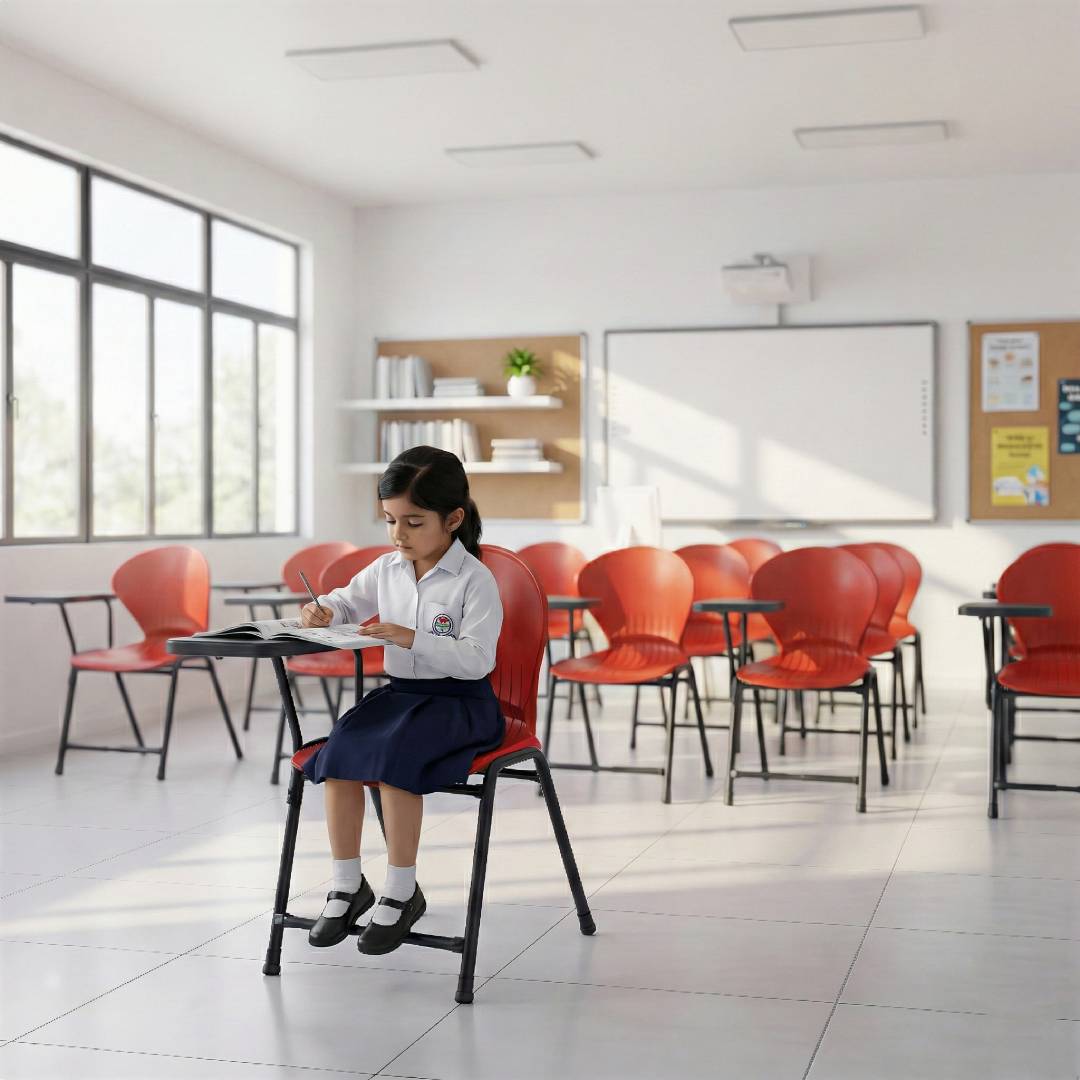 SAAB S-210-S Steel Plastic Baby Small Pecock Study Chair