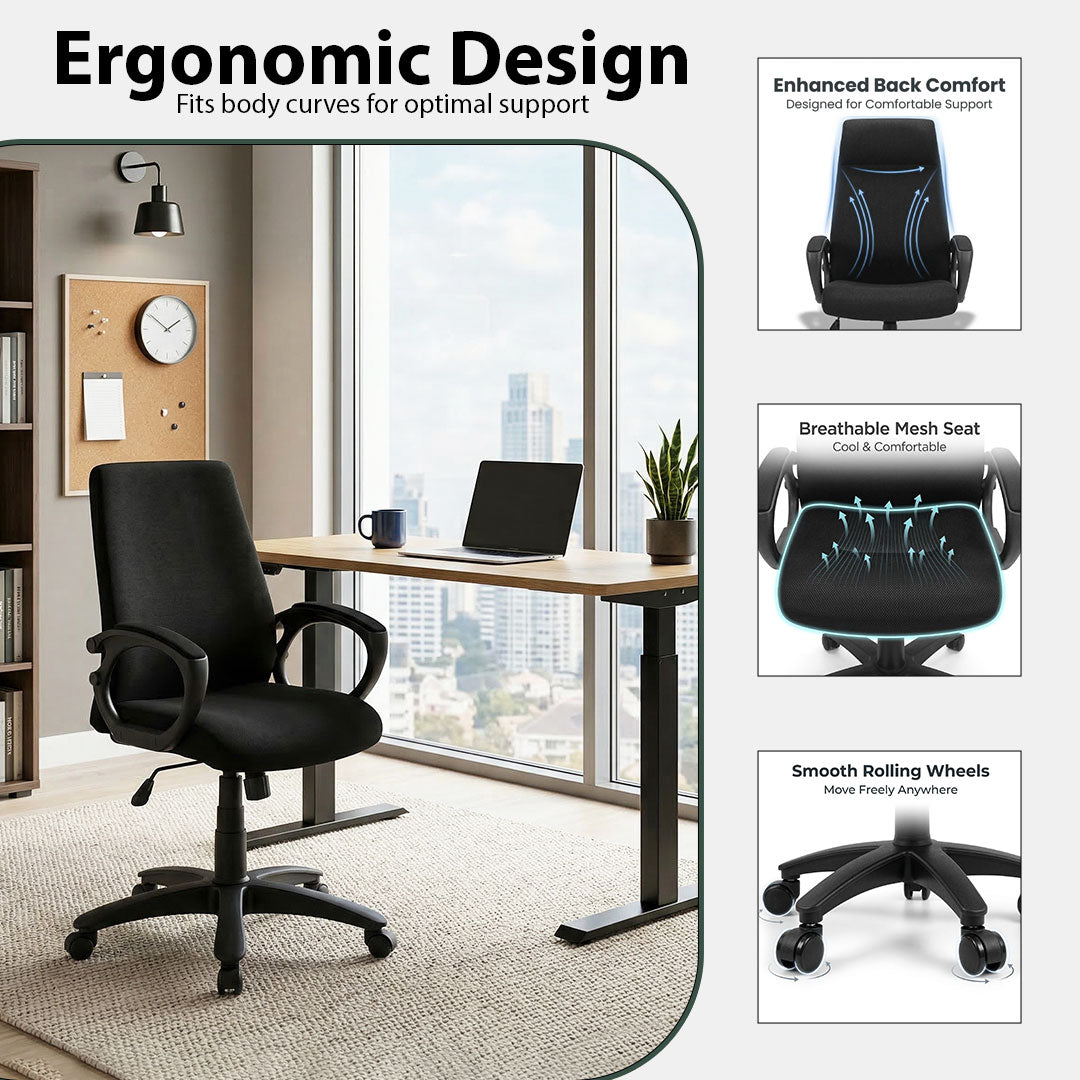 New Low Back Revolving Chair Model SAAB S-538