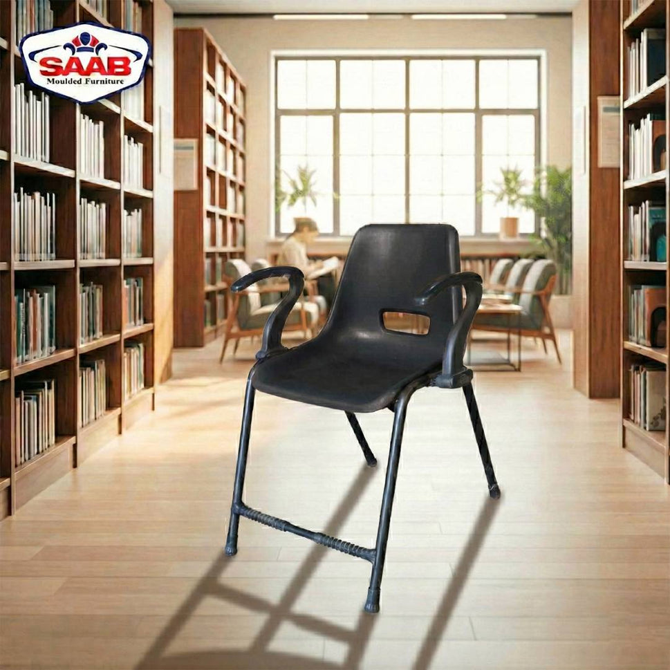 Steel Plastic Holo Shell Big Chair with Arms SAAB S-204-A