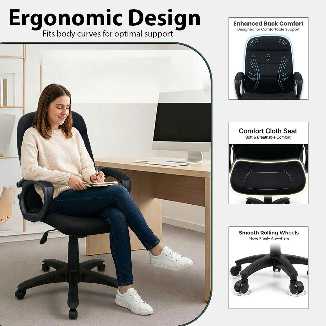 Orion Low Back Revolving Chair SAAB S-525