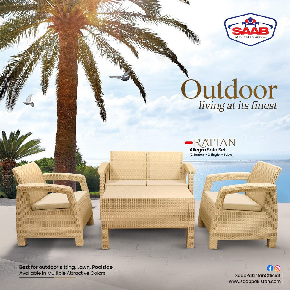 SAAB Rattan Allegra Sofa Set