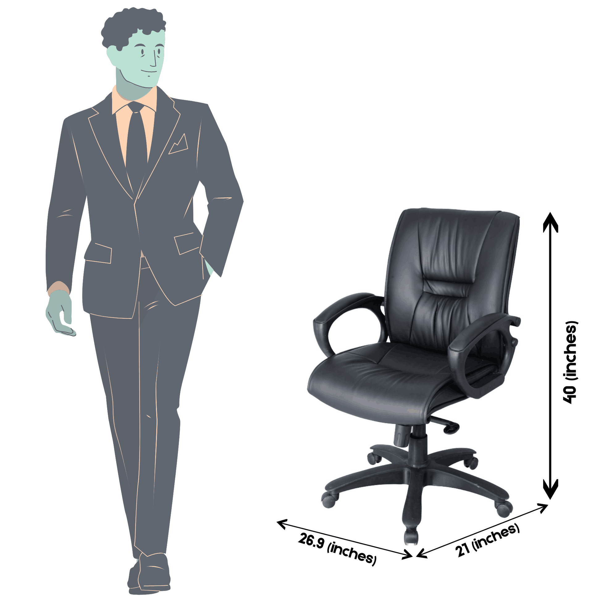 Low Back Senator Revolving Chair S-518