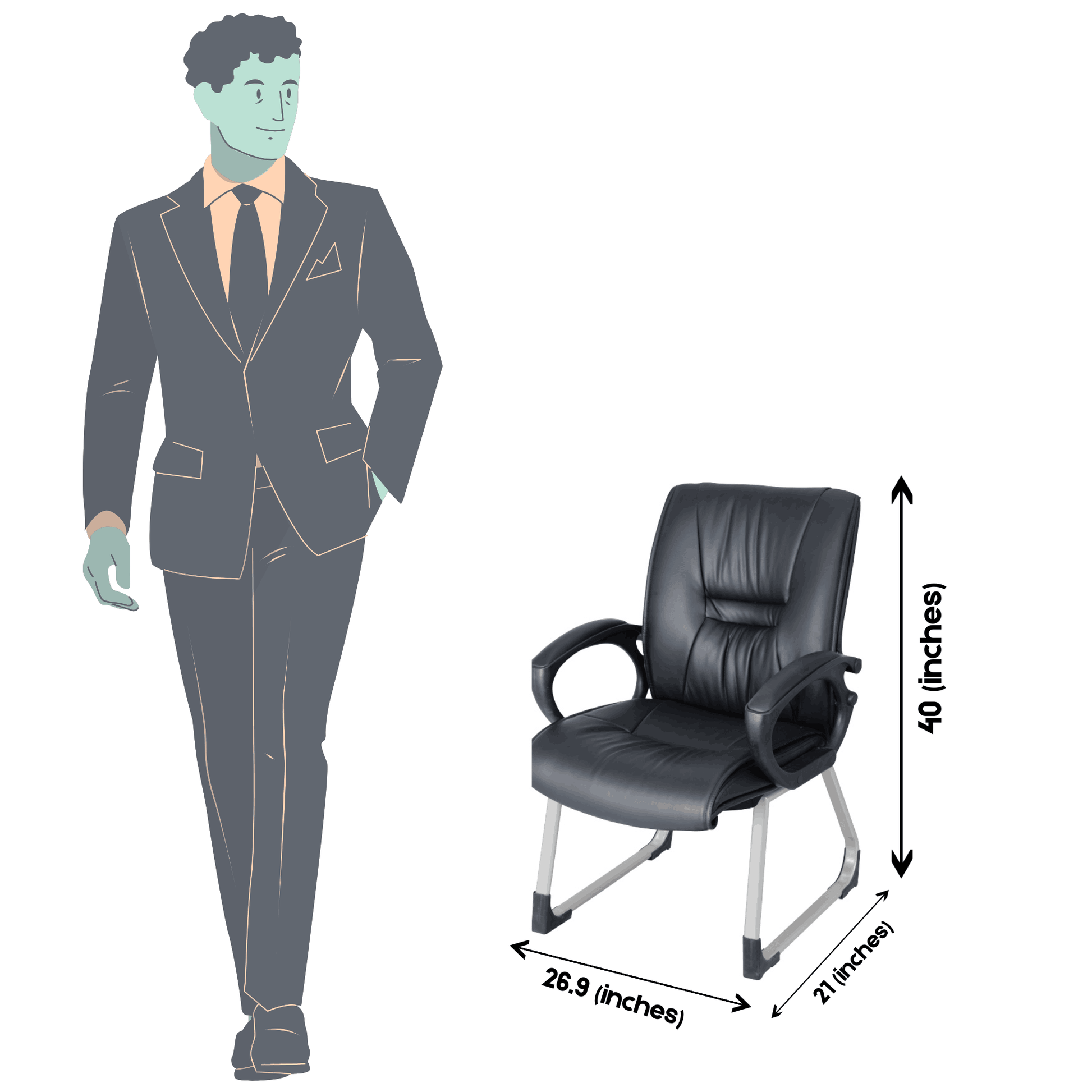 SAAB S-518-VO SENETOR Visitor Chair