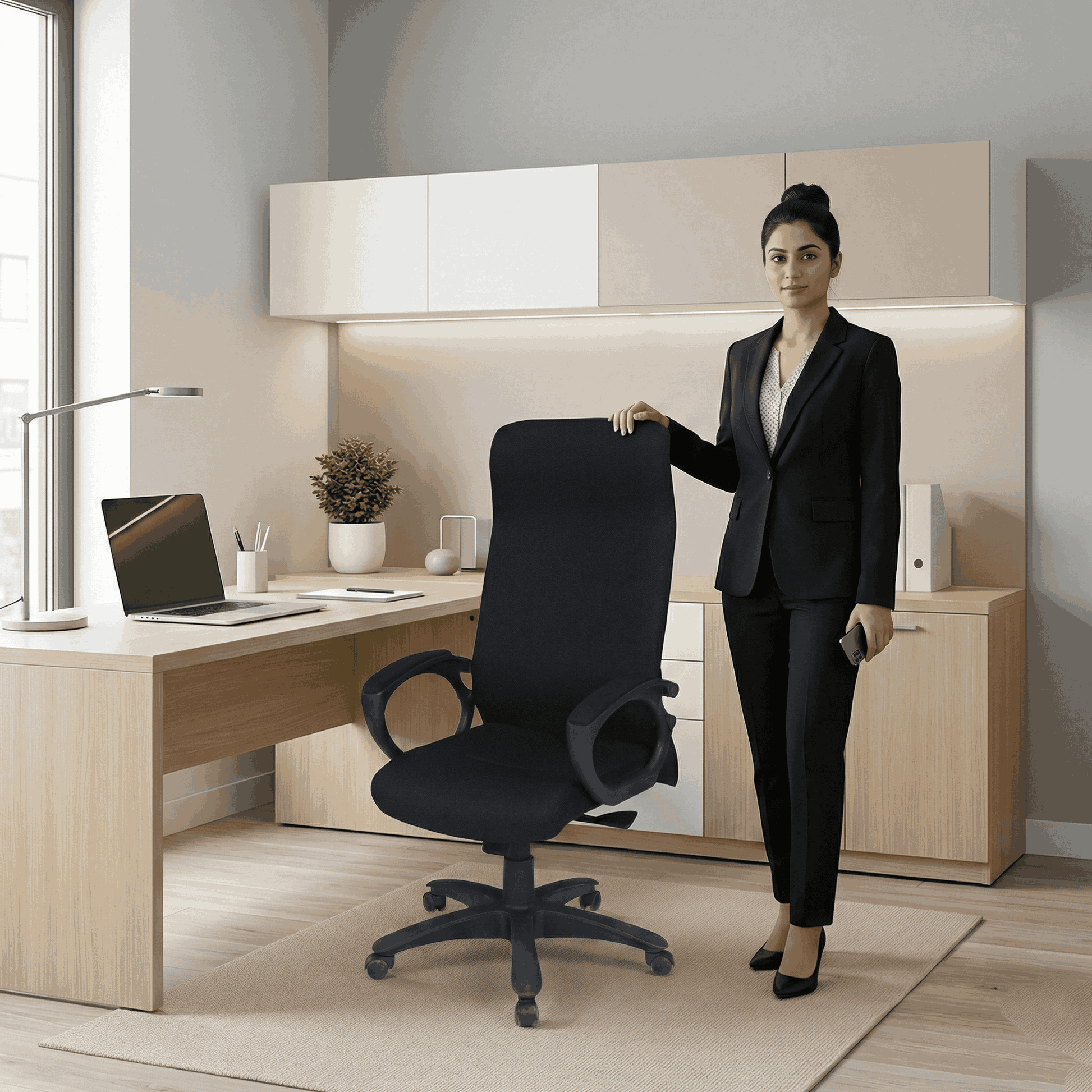 High-Back Ergonomic Executive Office Chair SAAB S-527