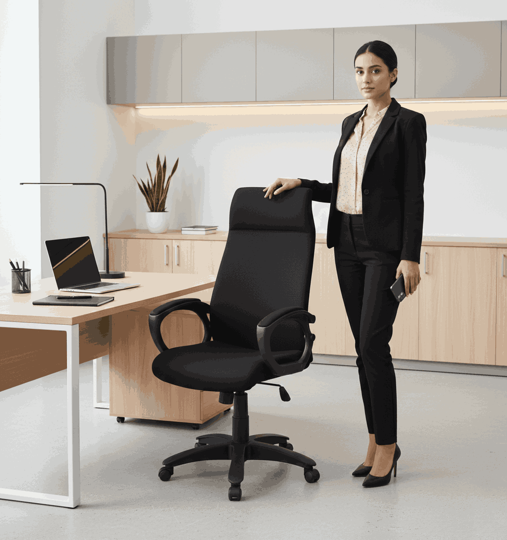 New High Back Revolving Office Chair Model SAAB S-537 From SAAB Pakistan