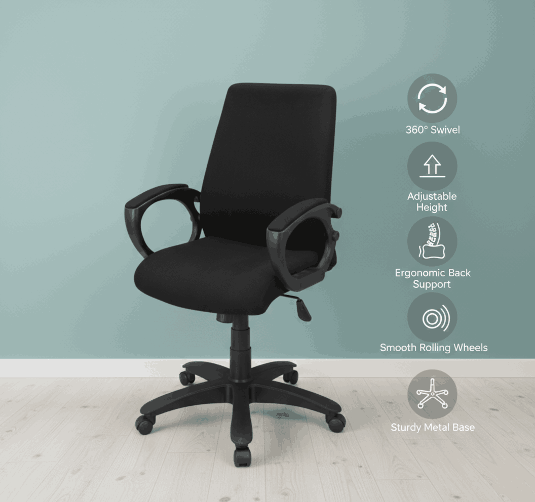 New Low Back Revolving Chair Model SAAB S-538