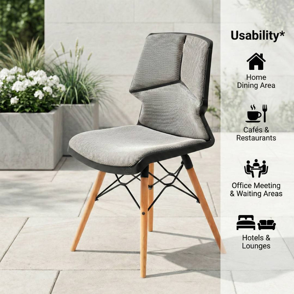 Wooden legs Chair With Cushion S-195-CWL