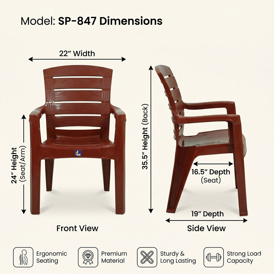 MAGNUM Premium Plastic Chair – SAAB SP-847
