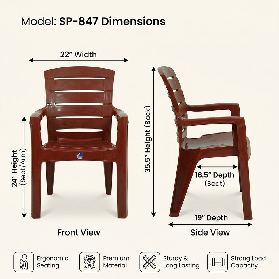 MAGNUM Premium Plastic Chair – SAAB SP-847