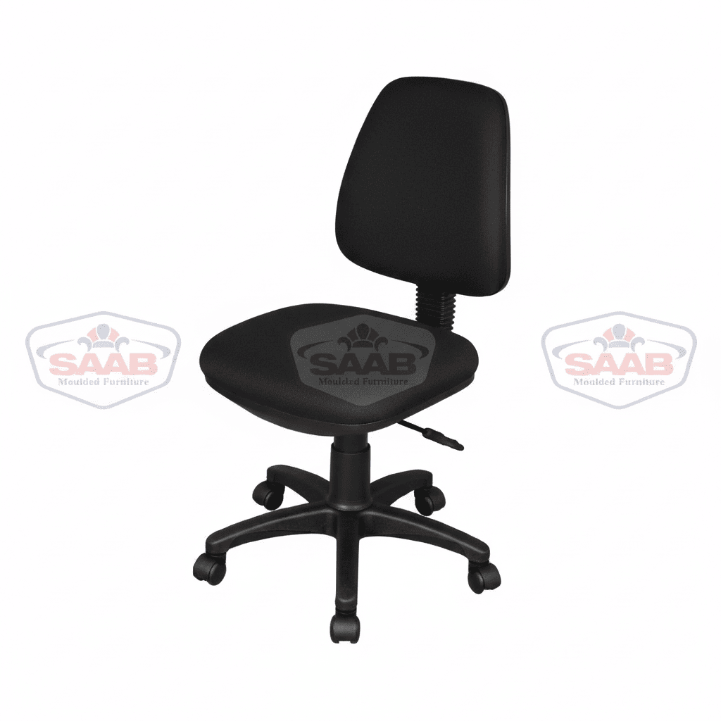 SAAB Computer Chair Without Arms With Hydraulic Jack and Stopper Model SAAB S-508