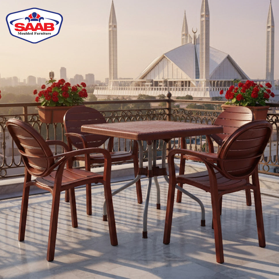 SPECTRUM PATTI CHAIRS SET MODEL SP-675 CHAIRS AND TABLE