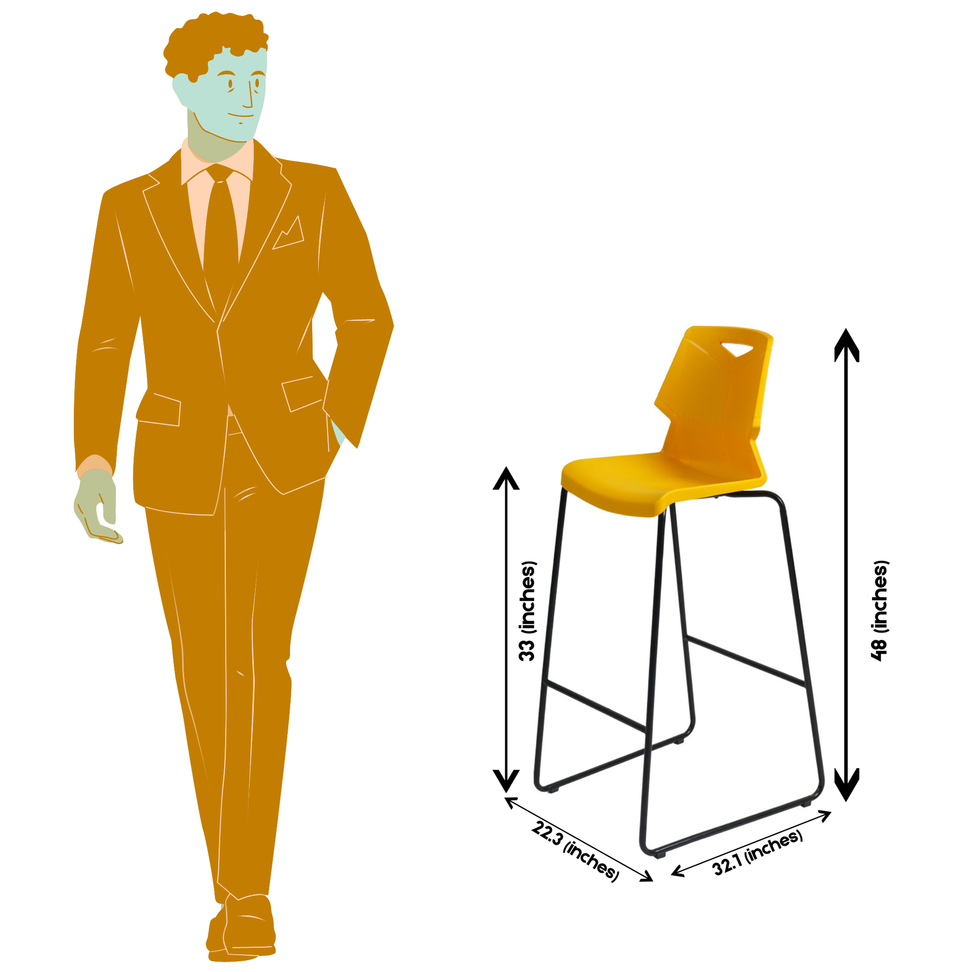 BAR STOOL S-195-BST