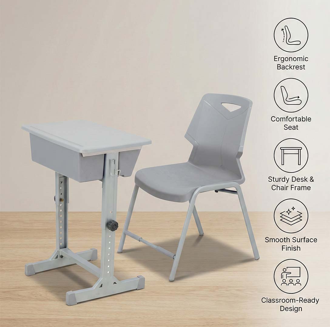 SAAB S-135 Study Desk with Small Plastic Top & Box