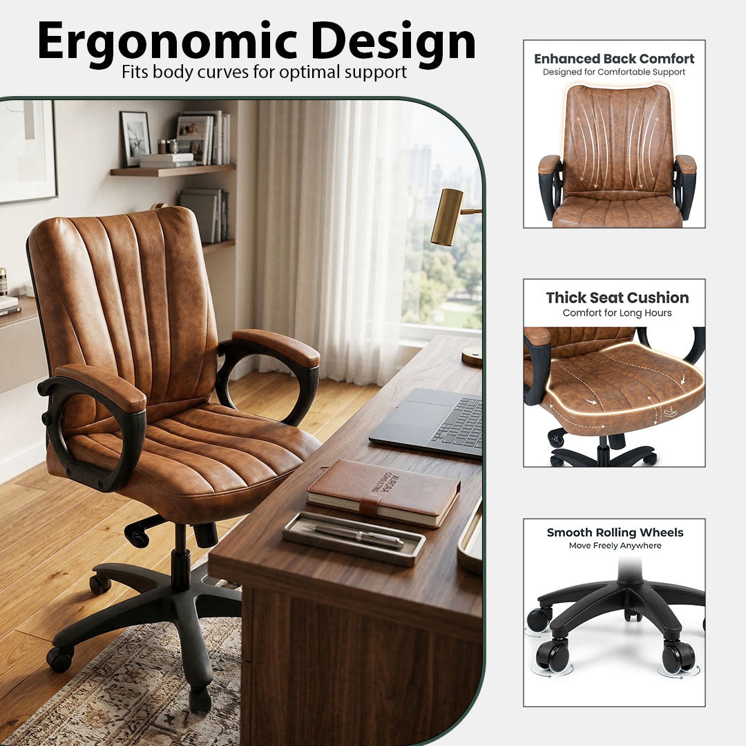 Aston Low Back Revolving Chair Model SAAB S-548-L