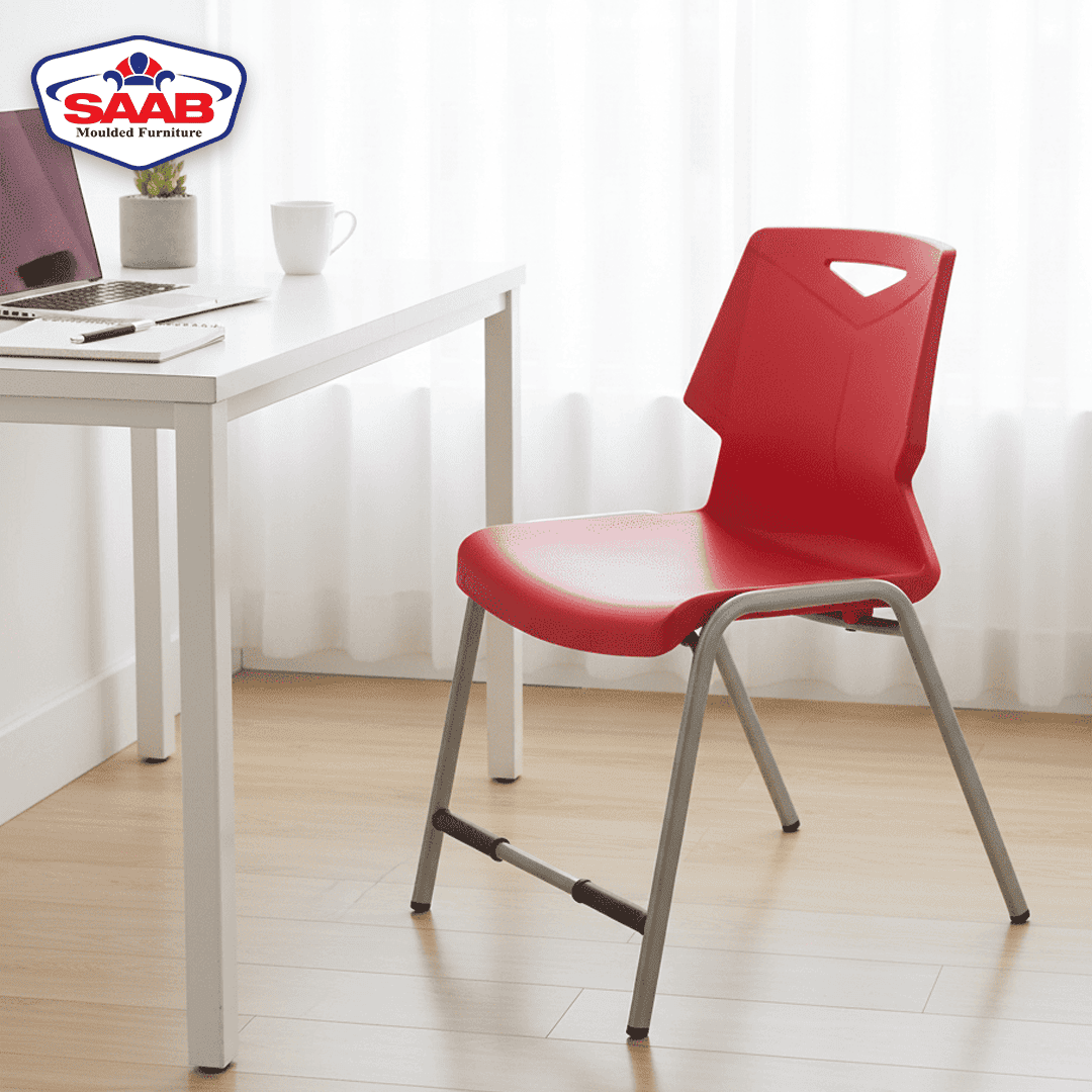 Steel Plastic Study Chair Model S-195