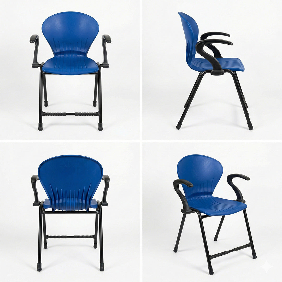 SAAB S-06-A Steel Plastic Pecock Shell Chair with Arms