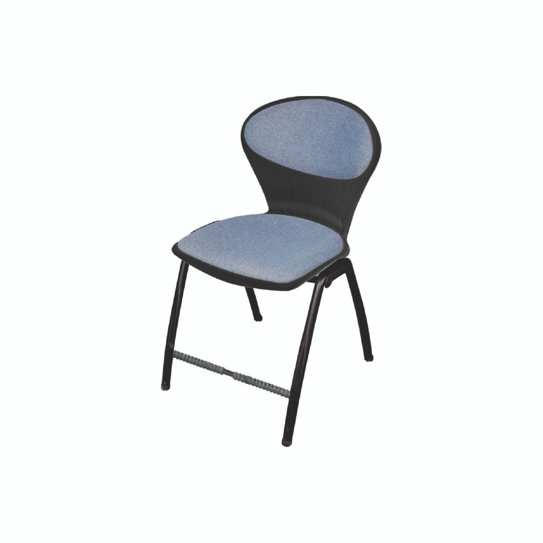 Steel Plastic Peacock Shell Chair with Cushion SAAB S-06-C