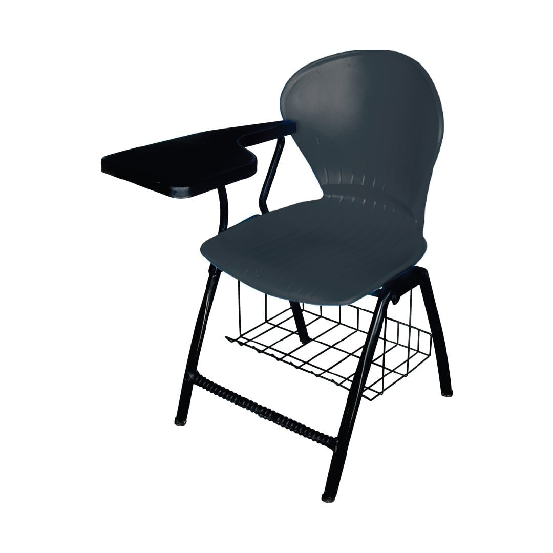 SAAB S-06-SB Peacock Shell Study Chair with Bookshelf