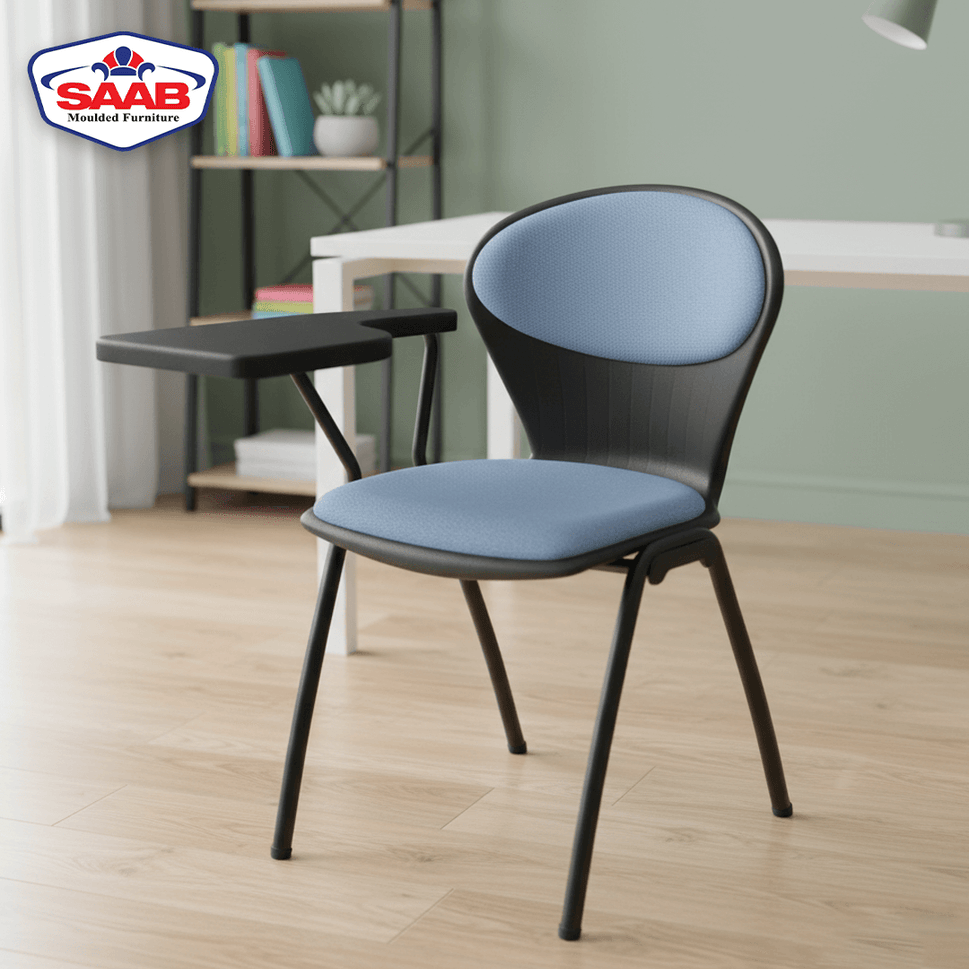 SAAB S-06-SC Peacock Shell Study Chair with Cushion