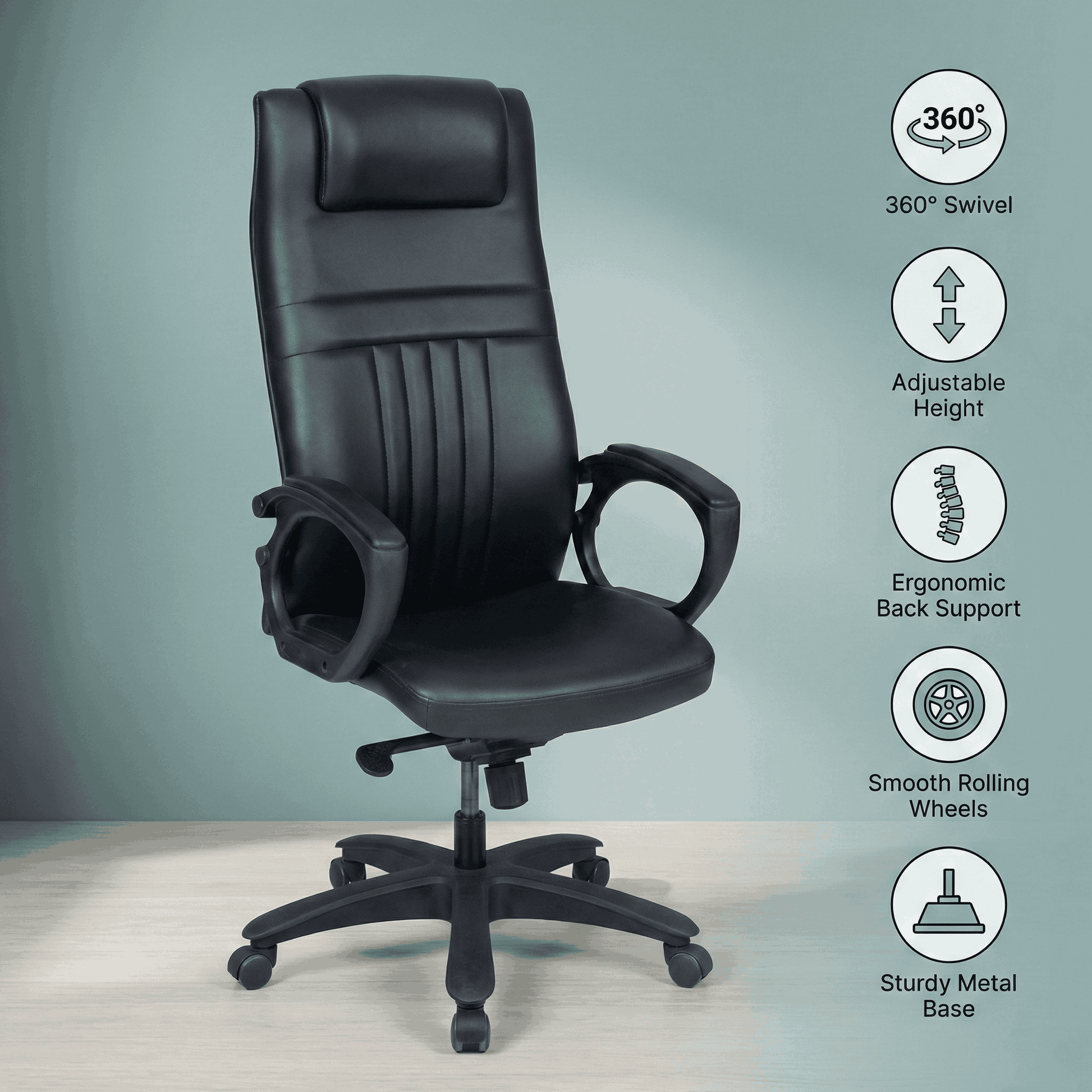 SAAB S-545-L Modern, And Lavish High Back Revolving Office Chair