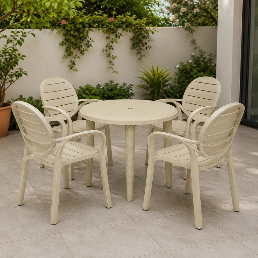 SPECTRUM PATTI CHAIRS SET MODEL SP-675 CHAIRS AND TABLE