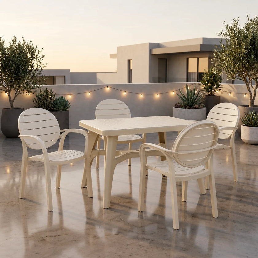SPECTRUM PATTI CHAIRS SET MODEL SP-675 CHAIRS AND TABLE