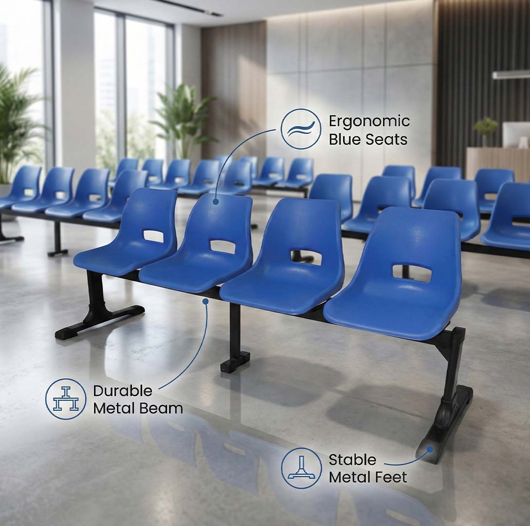 SAAB S-254-H Holo Big Shell Sofa 5-Seater Double Channel