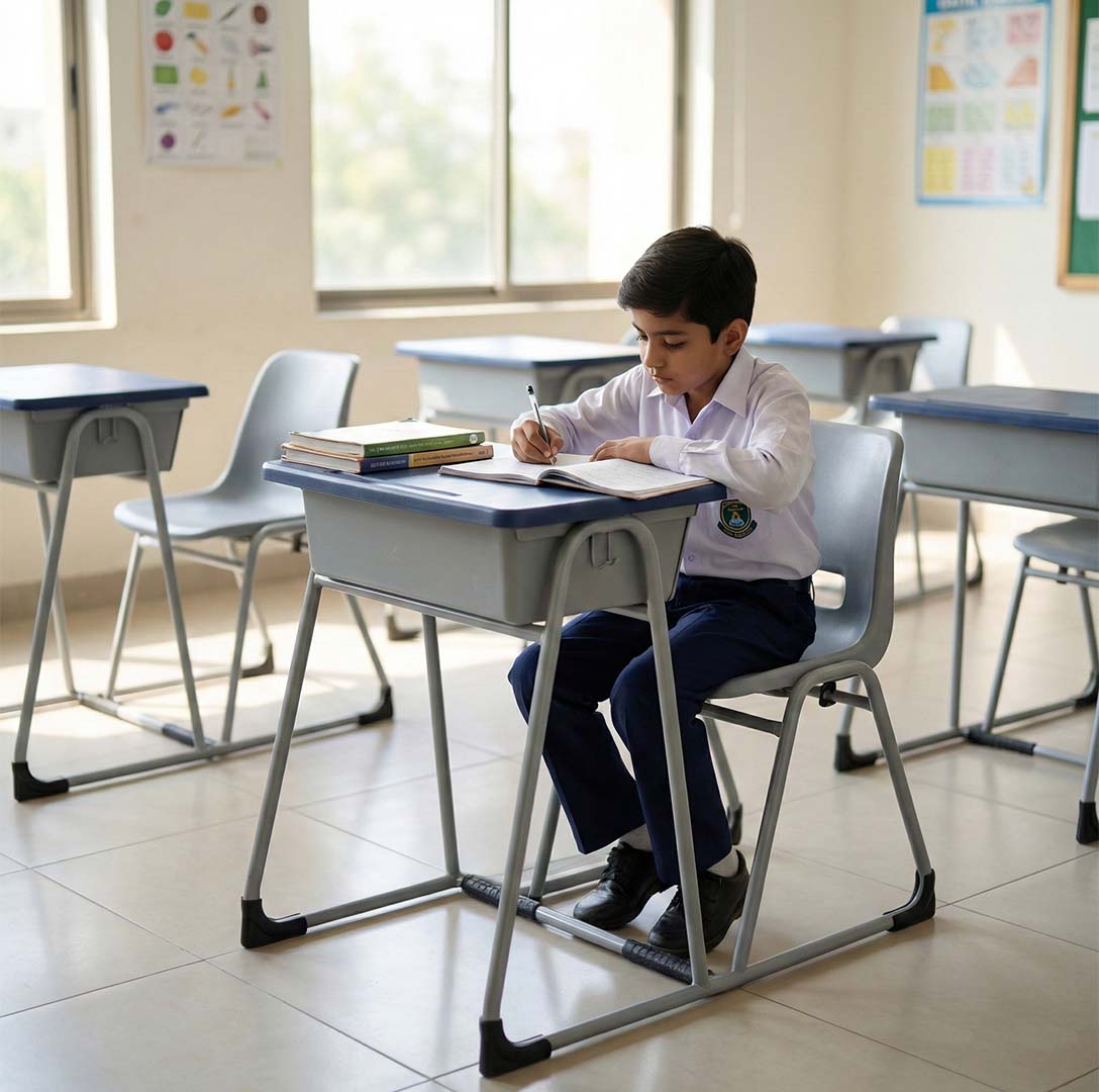 SAAB S-426 Steel Plastic Single Seater Baby Holo Joint Bench Desk