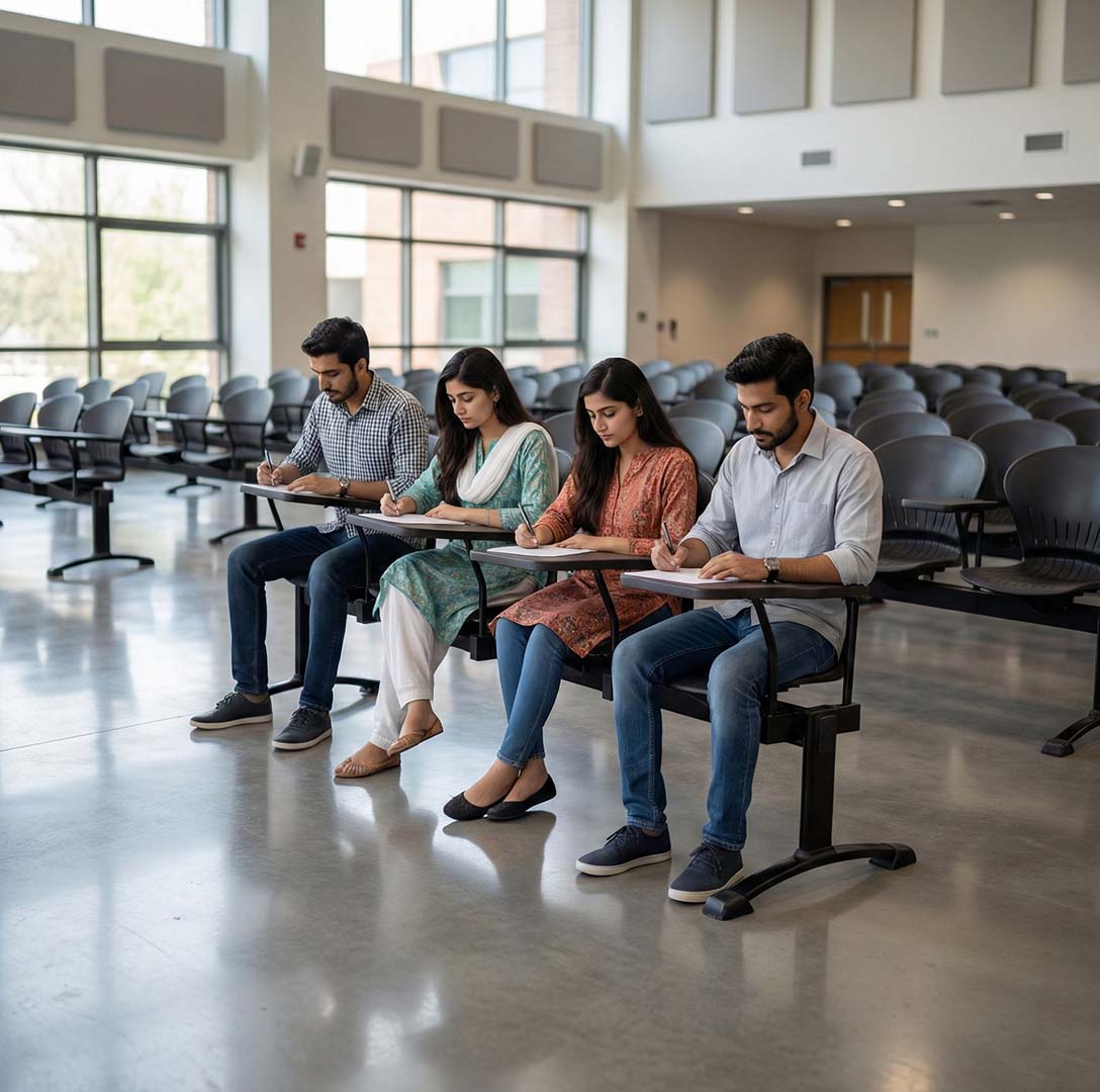 SAAB S-257-HS Peacock Visitor Sofa 4-Seater Double Channel with Study Shelf