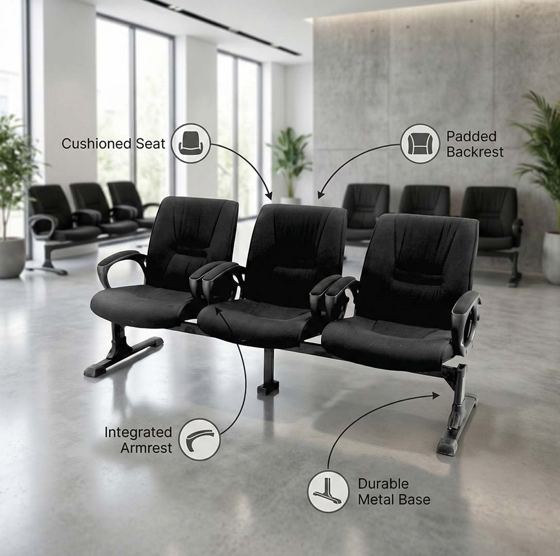 SAAB S-341-H Low Back Senator Public Sofa