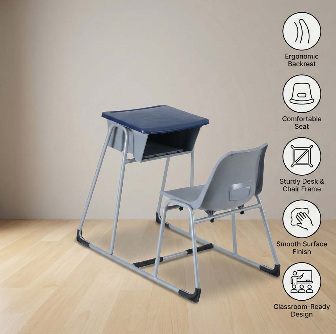 SAAB S-426 Steel Plastic Single Seater Baby Holo Joint Bench Desk