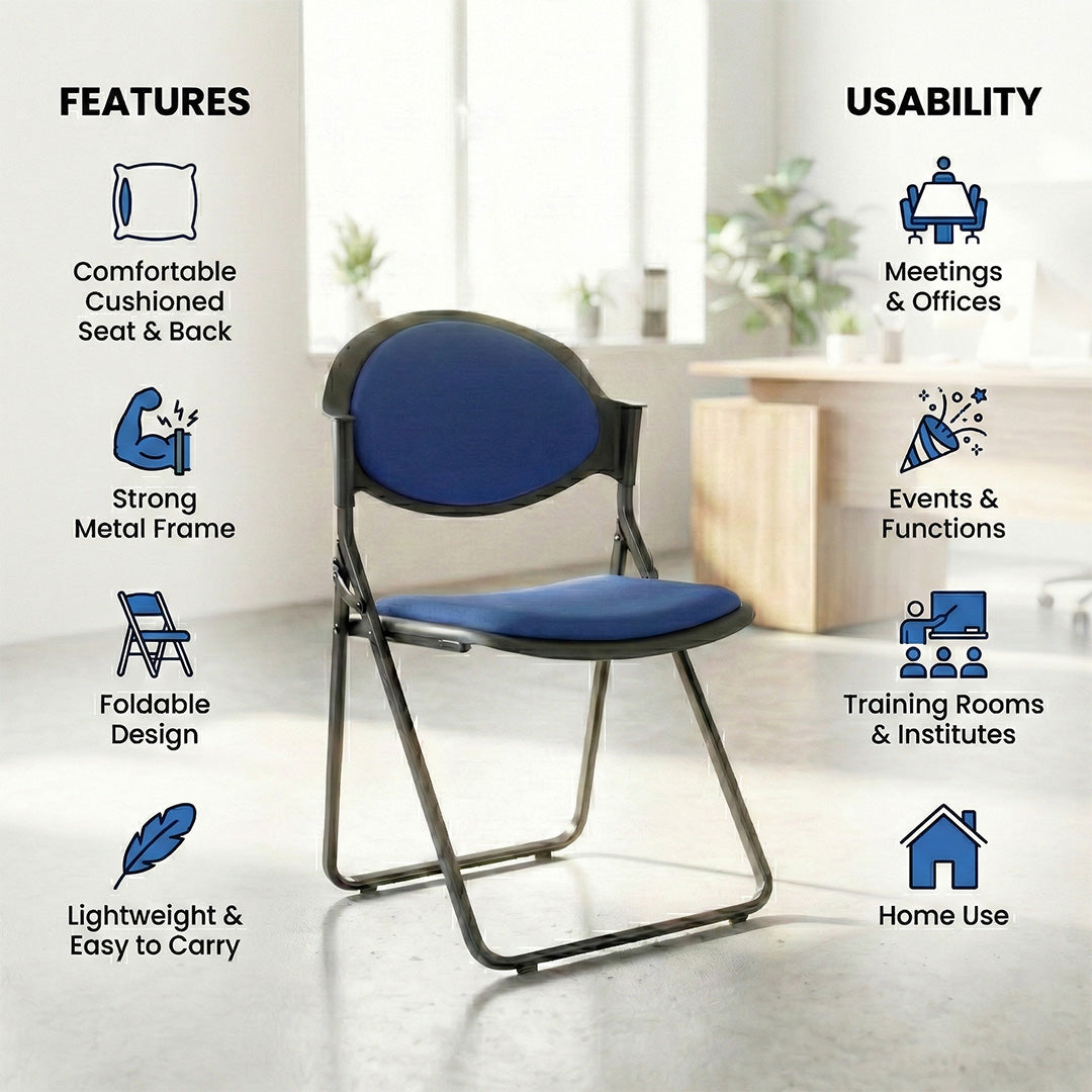 SAAB S-02-FC Comforto Folding Chair with Cushion
