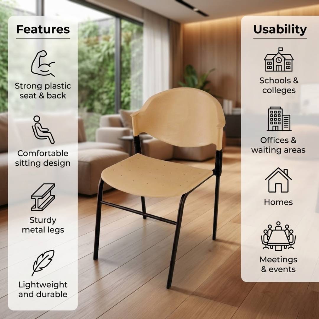 SAAB S-02 Comforto Chair Vertical Pipe