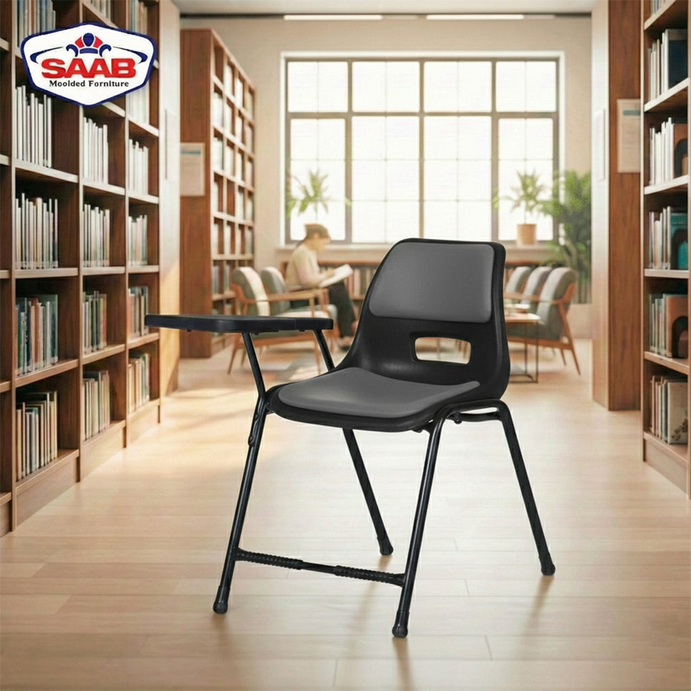 Steel Plastic Holo Study Big Shell Chair With Cushion SAAB S-204-SC