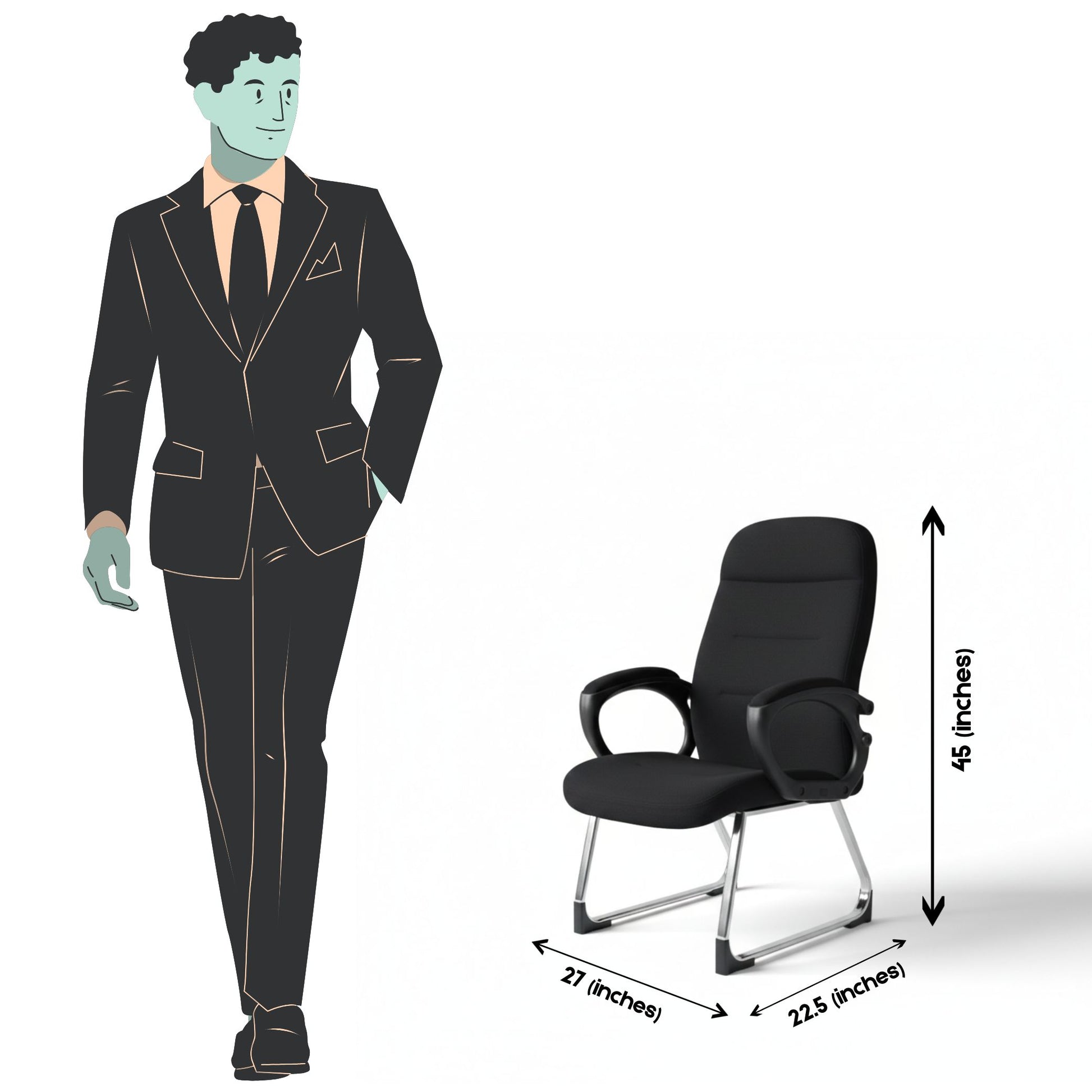 Orion Low Back Office Visitor Chair SAAB S-525-VO