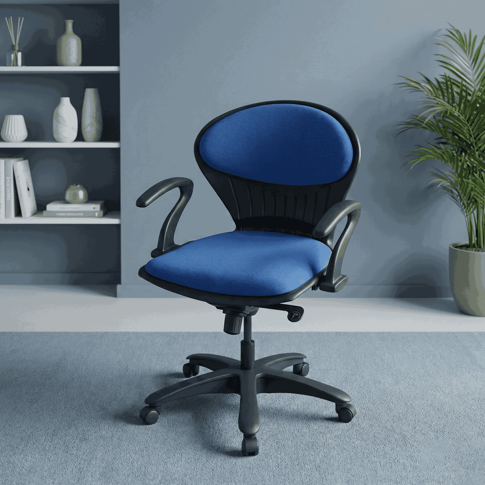 SAAB S-15-HAC Peacock Shell Revolving Chair